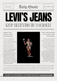 levi's jeans keep believing in yourself